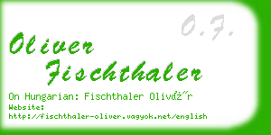 oliver fischthaler business card